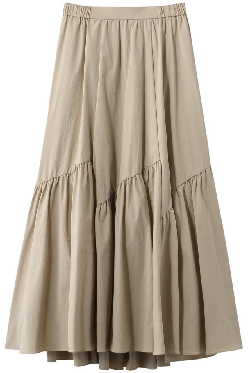 【アルアバイル/allureville】のバイヤス切替ギャザースカート インテリア・キッズ・メンズ・レディースファッション・服の通販 founy(ファニー) ファッション Fashion レディースファッション Fashion for Women スカート Skirts ロングスカート Long Skirts / Maxi & Midi Skirts エレガント 上品 Elegant ギャザー Gathered, Ruffled スニーカー Sneakers, Trainers ティアード Tiered, Tiered Style バイアス Bias, Diagonal Cut ロング Long, Long-Length 切替 Switching, Contrast Panel ベージュ|ID: prp329100003760229 ipo3291000000032929133