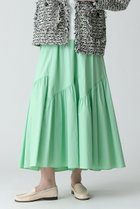 【アルアバイル/allureville】のバイヤス切替ギャザースカート 人気、トレンドファッション・服の通販 founy(ファニー) ファッション Fashion レディースファッション Fashion for Women スカート Skirts ロングスカート Long Skirts / Maxi & Midi Skirts エレガント 上品 Elegant ギャザー Gathered, Ruffled スニーカー Sneakers, Trainers ティアード Tiered, Tiered Style バイアス Bias, Diagonal Cut ロング Long, Long-Length 切替 Switching, Contrast Panel thumbnail ライトグリーン|ID: prp329100003760229 ipo3291000000032929142