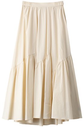 【アルアバイル/allureville】のバイヤス切替ギャザースカート 人気、トレンドファッション・服の通販 founy(ファニー) ファッション Fashion レディースファッション Fashion for Women スカート Skirts ロングスカート Long Skirts / Maxi & Midi Skirts エレガント 上品 Elegant ギャザー Gathered, Ruffled スニーカー Sneakers, Trainers ティアード Tiered, Tiered Style バイアス Bias, Diagonal Cut ロング Long, Long-Length 切替 Switching, Contrast Panel |ID:prp329100003760229