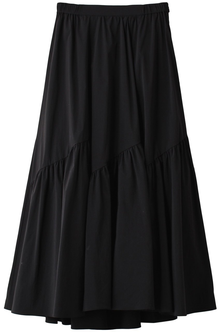 【アルアバイル/allureville】のバイヤス切替ギャザースカート インテリア・キッズ・メンズ・レディースファッション・服の通販 founy(ファニー) ファッション Fashion レディースファッション Fashion for Women スカート Skirts ロングスカート Long Skirts / Maxi & Midi Skirts エレガント 上品 Elegant ギャザー Gathered, Ruffled スニーカー Sneakers, Trainers ティアード Tiered, Tiered Style バイアス Bias, Diagonal Cut ロング Long, Long-Length 切替 Switching, Contrast Panel ブラック|ID: prp329100003760229 ipo3291000000035380570