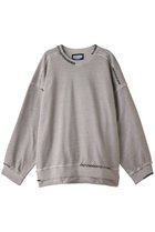 【メゾンスペシャル/MAISON SPECIAL】の【UNISEX】ヘビースウェットオーバーダイエンブロイダリーダメージ G.BGE(グレーベージュ)|ID: prp329100003761420 ipo3291000000028552950