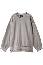 【メゾンスペシャル/MAISON SPECIAL】の【UNISEX】ヘビースウェットオーバーダイエンブロイダリーダメージ G.BGE(グレーベージュ)|ID: prp329100003761420 ipo3291000000032919663