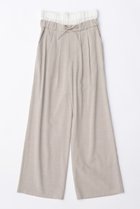 【メゾンスペシャル/MAISON SPECIAL】のEasy Double Waist Pants/イージーダブルウエストパンツ G.BGE(グレーベージュ)|ID:prp329100003761422