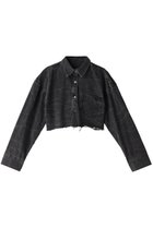 【メゾンスペシャル/MAISON SPECIAL】のWasher Denim Oversized Short Shirt/ワッシャーデニムオーバーショートシャツ BLK(ブラック)|ID:prp329100003761427