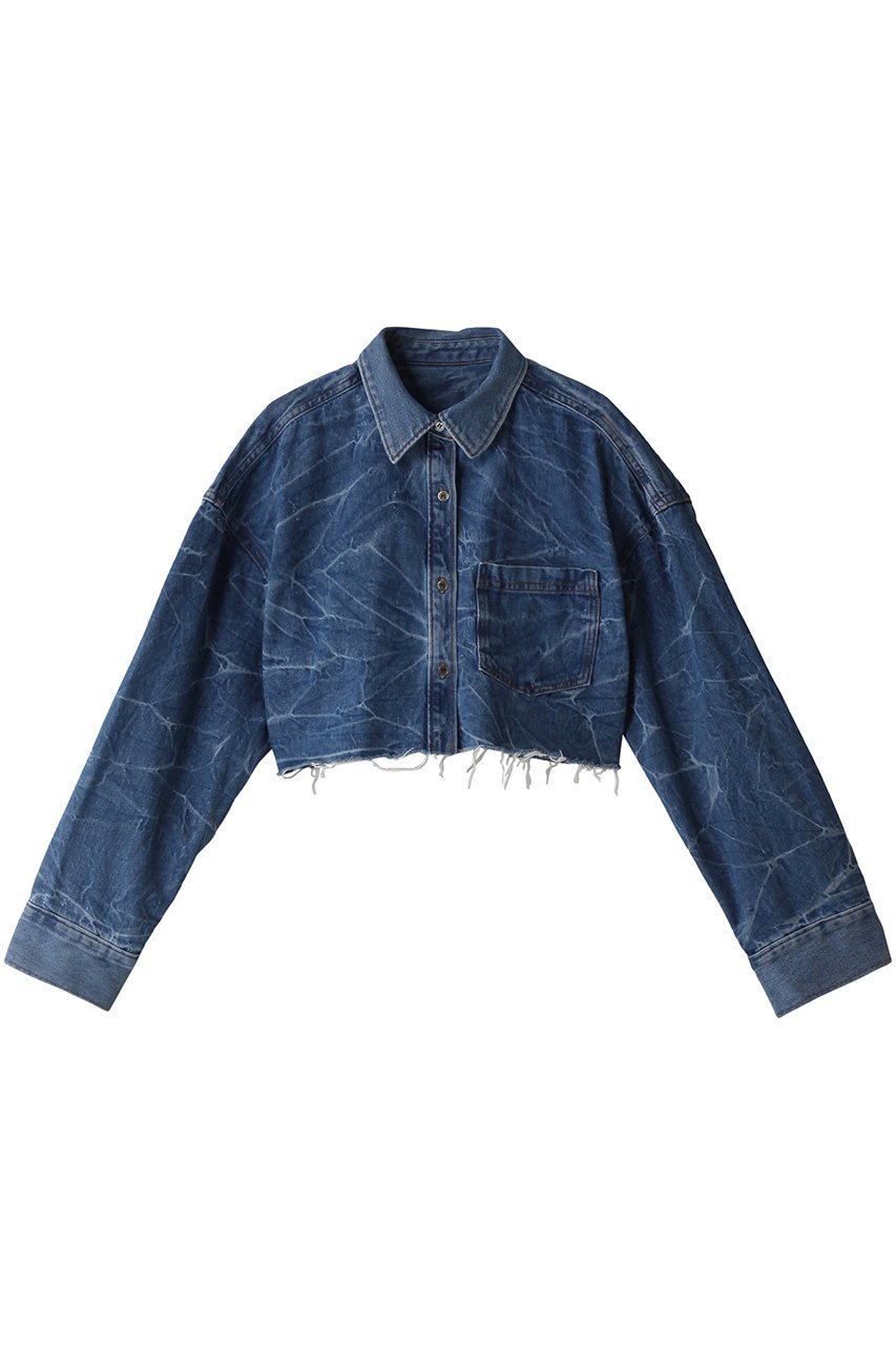 【メゾンスペシャル/MAISON SPECIAL】のWasher Denim Oversized Short Shirt/ワッシャーデニムオーバーショートシャツ インテリア・キッズ・メンズ・レディースファッション・服の通販 founy(ファニー) 　ファッション　Fashion　レディースファッション　WOMEN　トップス・カットソー　Tops/Tshirt　シャツ/ブラウス　Shirts/Blouses　ロング / Tシャツ　T-Shirts　春　Spring　ショート　Short　スリーブ　Sleeve　セットアップ　Set Up　デニム　Denim　モダン　Modern　ロング　Long　BLU(ブルー)|ID: prp329100003761427 ipo3291000000030042005