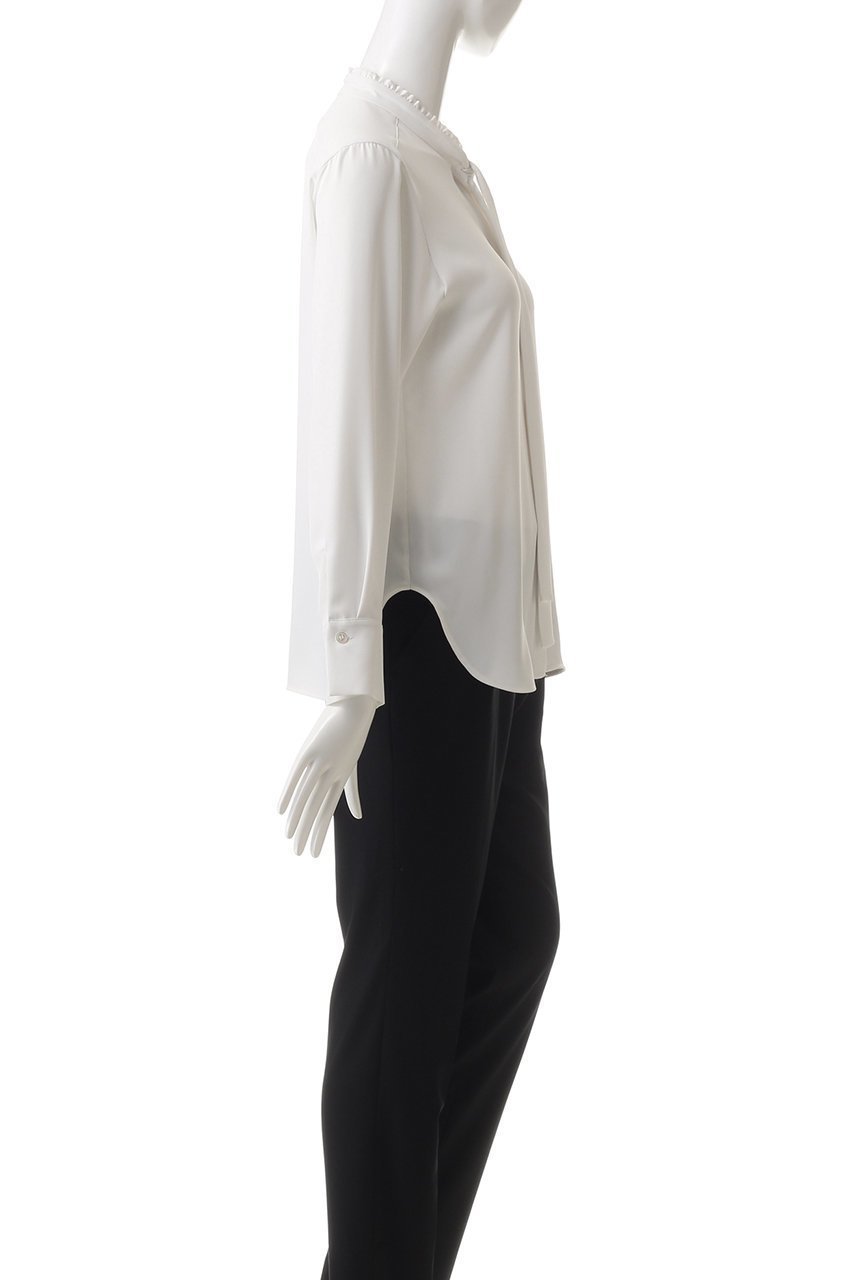 【ベイジ,/BEIGE,】のEVA(エバ)/ブラウス 人気、トレンドファッション・服の通販 founy(ファニー) 　ファッション　Fashion　レディースファッション　Fashion for Women　トップス・カットソー　Cut & Sew Tops　シャツ・ブラウス・オフィスカジュアル　Elegant Blouses & Button-Ups　とろみ　Fluid, Flowy Fabric　スリーブ　Sleeve, Long Sleeve / Short Sleeve　ドレープ　Drape, Draping Fabric　ファブリック　Fabric, Textile　フリル　Frill, Ruffle　フロント　Front, Front Design　ロング　Long, Long-Length　エレガント 上品　Elegant　other-3|ID: prp329100003766029 ipo3291000000036875380