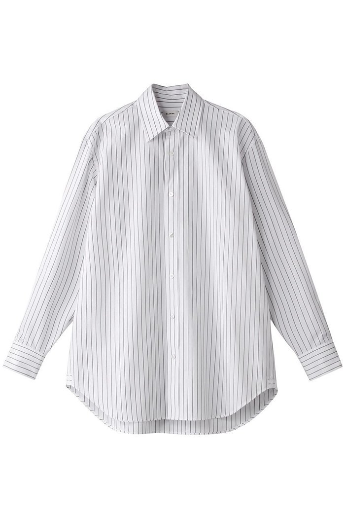 【ブラミンク/BLAMINK】のコットンストライプレギュラーシャツ インテリア・キッズ・メンズ・レディースファッション・服の通販 founy(ファニー) https://founy.com/ ファッション Fashion レディースファッション Fashion for Women トップス・カットソー Cut & Sew Tops シャツ・ブラウス・オフィスカジュアル Elegant Blouses & Button-Ups ストライプ Stripe, Striped Pattern スリーブ Sleeve, Long Sleeve / Short Sleeve トレンド Trend, Trending Now ロング Long, Long-Length |ID: prp329100003766041 ipo3291000000032878453