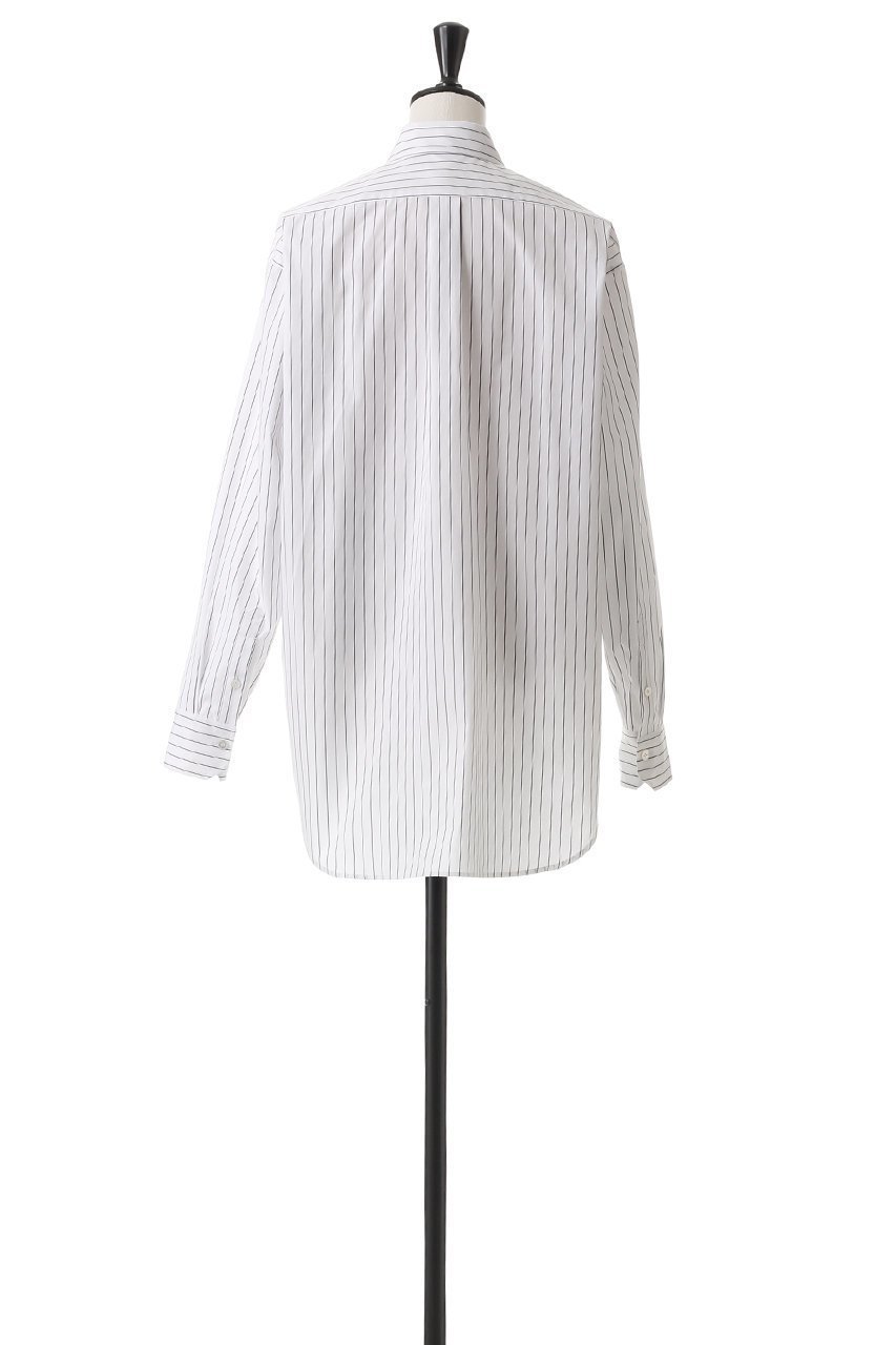 【ブラミンク/BLAMINK】のコットンストライプレギュラーシャツ 人気、トレンドファッション・服の通販 founy(ファニー) 　ファッション　Fashion　レディースファッション　Fashion for Women　トップス・カットソー　Cut & Sew Tops　シャツ・ブラウス・オフィスカジュアル　Elegant Blouses & Button-Ups　ストライプ　Stripe, Striped Pattern　スリーブ　Sleeve, Long Sleeve / Short Sleeve　トレンド　Trend, Trending Now　ロング　Long, Long-Length　other-4|ID: prp329100003766041 ipo3291000000032878473