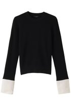 【アルアバイル/allureville】のシャツカフスコンビプルオーバー B 人気、トレンドファッション・服の通販 founy(ファニー) ファッション Fashion レディースファッション Fashion for Women トップス・カットソー Cut & Sew Tops ニット Knit Tops & Sweaters シャツ・ブラウス・オフィスカジュアル Elegant Blouses & Button-Ups カジュアルプルオーバー・ニットトップス Pullovers & Knit Tops / Casual Pullovers カフス Cuff Design シンプル Simple, Minimal ジャケット Jacket, Outerwear thumbnail ブラック|ID: prp329100003766047 ipo3291000000035962950