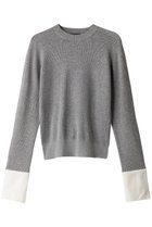 【アルアバイル/allureville】のシャツカフスコンビプルオーバー B 人気、トレンドファッション・服の通販 founy(ファニー) ファッション Fashion レディースファッション Fashion for Women トップス・カットソー Cut & Sew Tops ニット Knit Tops & Sweaters シャツ・ブラウス・オフィスカジュアル Elegant Blouses & Button-Ups カジュアルプルオーバー・ニットトップス Pullovers & Knit Tops / Casual Pullovers カフス Cuff Design シンプル Simple, Minimal ジャケット Jacket, Outerwear thumbnail グレー|ID: prp329100003766047 ipo3291000000035962951