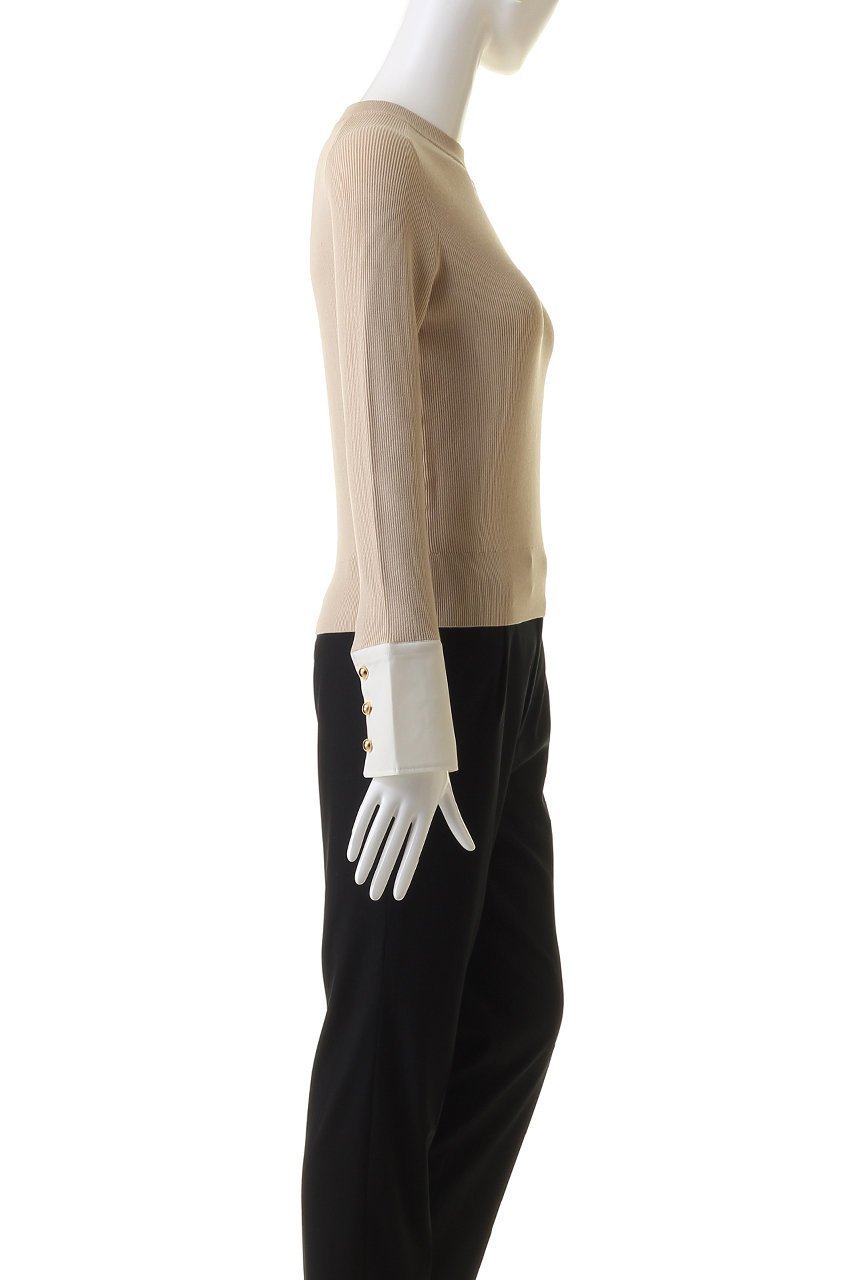 【アルアバイル/allureville】のシャツカフスコンビプルオーバー B 人気、トレンドファッション・服の通販 founy(ファニー) 　ファッション　Fashion　レディースファッション　Fashion for Women　トップス・カットソー　Cut & Sew Tops　ニット　Knit Tops & Sweaters　シャツ・ブラウス・オフィスカジュアル　Elegant Blouses & Button-Ups　カジュアルプルオーバー・ニットトップス　Pullovers & Knit Tops / Casual Pullovers　カフス　Cuff Design　シンプル　Simple, Minimal　ジャケット　Jacket, Outerwear　other-3|ID: prp329100003766047 ipo3291000000035962953