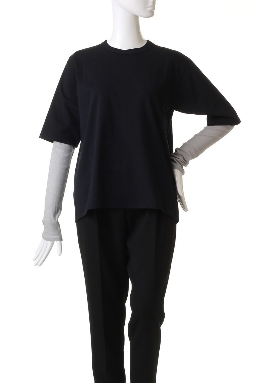 【リムアーク/RIM.ARK】のLayered tereko L/T shirt/シャツ 人気、トレンドファッション・服の通販 founy(ファニー) 　ファッション　Fashion　レディースファッション　Fashion for Women　トップス・カットソー　Cut & Sew Tops　シャツ・ブラウス・オフィスカジュアル　Elegant Blouses & Button-Ups　ロングTシャツ・Tシャツ　Longline T-Shirts & Tees　カットソー・ベーシックTシャツ　Cut-and-Sewn Tops / Stretch Tees & Basics　カットソー　Cut and Sewn Top　スリーブ　Sleeve, Long Sleeve / Short Sleeve　テレコ　Ribbed, Rib Stitch　ドッキング　Docking, Mixed Material　ロング　Long, Long-Length　半袖　Short Sleeve, Half Sleeve　長袖　Long Sleeve, Full Sleeve　other-2|ID: prp329100003766089 ipo3291000000032888606