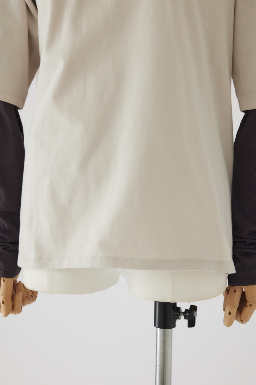 【リムアーク/RIM.ARK】のLayered tereko L/T shirt/シャツ 人気、トレンドファッション・服の通販 founy(ファニー) 　ファッション　Fashion　レディースファッション　Fashion for Women　トップス・カットソー　Cut & Sew Tops　シャツ・ブラウス・オフィスカジュアル　Elegant Blouses & Button-Ups　ロングTシャツ・Tシャツ　Longline T-Shirts & Tees　カットソー・ベーシックTシャツ　Cut-and-Sewn Tops / Stretch Tees & Basics　カットソー　Cut and Sewn Top　スリーブ　Sleeve, Long Sleeve / Short Sleeve　テレコ　Ribbed, Rib Stitch　ドッキング　Docking, Mixed Material　ロング　Long, Long-Length　半袖　Short Sleeve, Half Sleeve　長袖　Long Sleeve, Full Sleeve　other-8|ID: prp329100003766089 ipo3291000000032888628