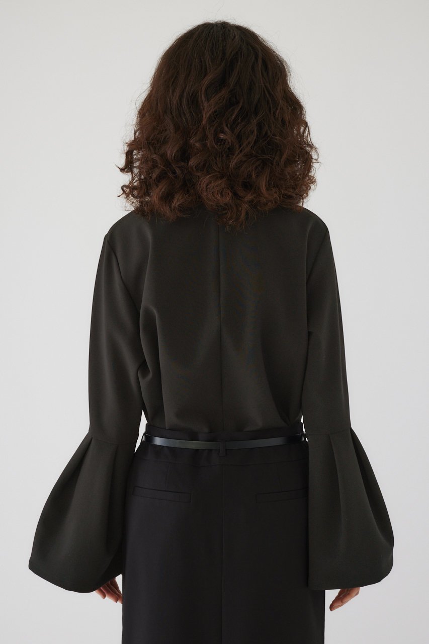 【リムアーク/RIM.ARK】のVolume cuff tops/トップス 人気、トレンドファッション・服の通販 founy(ファニー) 　ファッション　Fashion　レディースファッション　Fashion for Women　トップス・カットソー　Cut & Sew Tops　シャツ・ブラウス・オフィスカジュアル　Elegant Blouses & Button-Ups　エレガント 上品　Elegant　シンプル　Simple, Minimal　スリーブ　Sleeve, Long Sleeve / Short Sleeve　フォルム　Silhouette, Form　ロング　Long, Long-Length　other-6|ID: prp329100003766090 ipo3291000000034969595