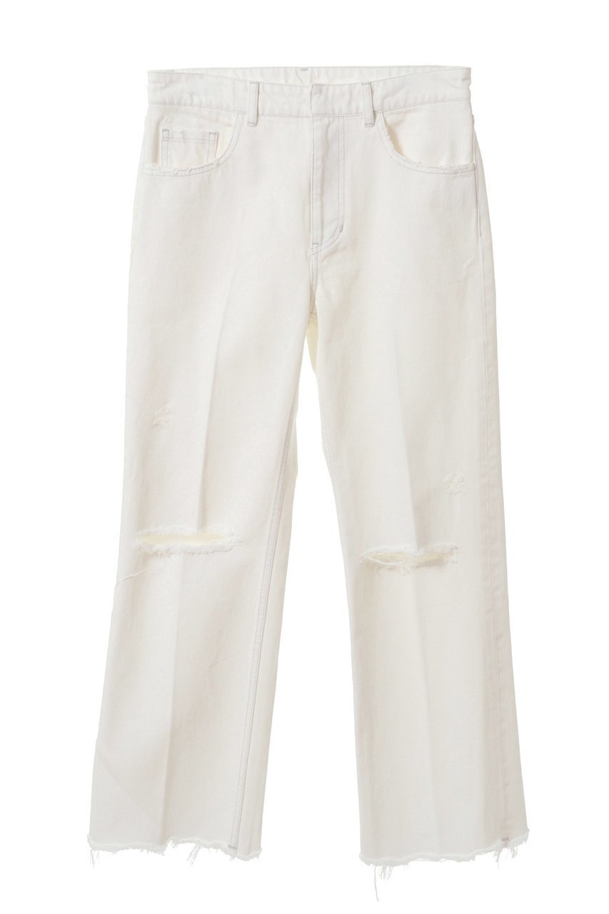 【カレンテージ/CURRENTAGE】のCrushed デニムパンツ インテリア・キッズ・メンズ・レディースファッション・服の通販 founy(ファニー) 　ファッション　Fashion　レディースファッション　Fashion for Women　パンツ　Pants & Trousers　デニムパンツ・ジーンズ・美脚デニム　Denim Jeans & Pants　クラシック　Classic, Timeless Style　クラッシュ　Distressed, Crashed Style　ストレート　Straight, Straight Cut　センター　Center, Center Line　デニム　Denim, Jeans Material　バランス　Balance, Style Balance　モダン　Modern, Contemporary　ヴィンテージ　Vintage Style　ホワイト|ID: prp329100003766098 ipo3291000000035975132