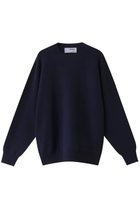 【スリー ドッツ/three dots】のパワースムースニットクルーネック ネイビー|ID: prp329100003767628 ipo3291000000036098736