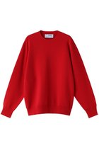 【スリー ドッツ/three dots】のパワースムースニットクルーネック レッド|ID: prp329100003767628 ipo3291000000036593362