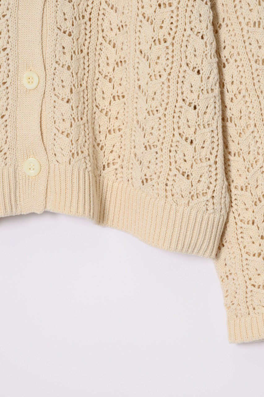 【プリスティン/PRISTINE】の透かし編みカーデ 人気、トレンドファッション・服の通販 founy(ファニー) 　ファッション　Fashion　レディースファッション　Fashion for Women　トップス・カットソー　Cut & Sew Tops　ニット　Knit Tops & Sweaters　カーディガン・羽織り　Layered Style Cardigans　カットソー　Cut and Sewn Top　カーディガン　Cardigan, Knitwear　シンプル　Simple, Minimal　ストレート　Straight, Straight Cut　バランス　Balance, Style Balance　透かし　Cut-Out, Lacework　other-2|ID: prp329100003767648 ipo3291000000036906469