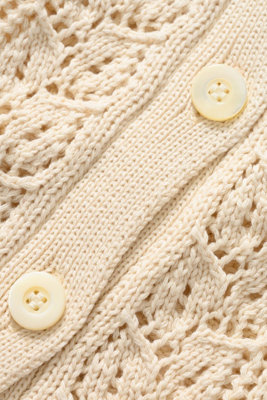 【プリスティン/PRISTINE】の透かし編みカーデ 人気、トレンドファッション・服の通販 founy(ファニー) 　ファッション　Fashion　レディースファッション　Fashion for Women　トップス・カットソー　Cut & Sew Tops　ニット　Knit Tops & Sweaters　カーディガン・羽織り　Layered Style Cardigans　カットソー　Cut and Sewn Top　カーディガン　Cardigan, Knitwear　シンプル　Simple, Minimal　ストレート　Straight, Straight Cut　バランス　Balance, Style Balance　透かし　Cut-Out, Lacework　other-3|ID: prp329100003767648 ipo3291000000036906470