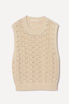 【プリスティン/PRISTINE】の透かし編みベスト ナチュラル|ID: prp329100003767649 ipo3291000000032953208