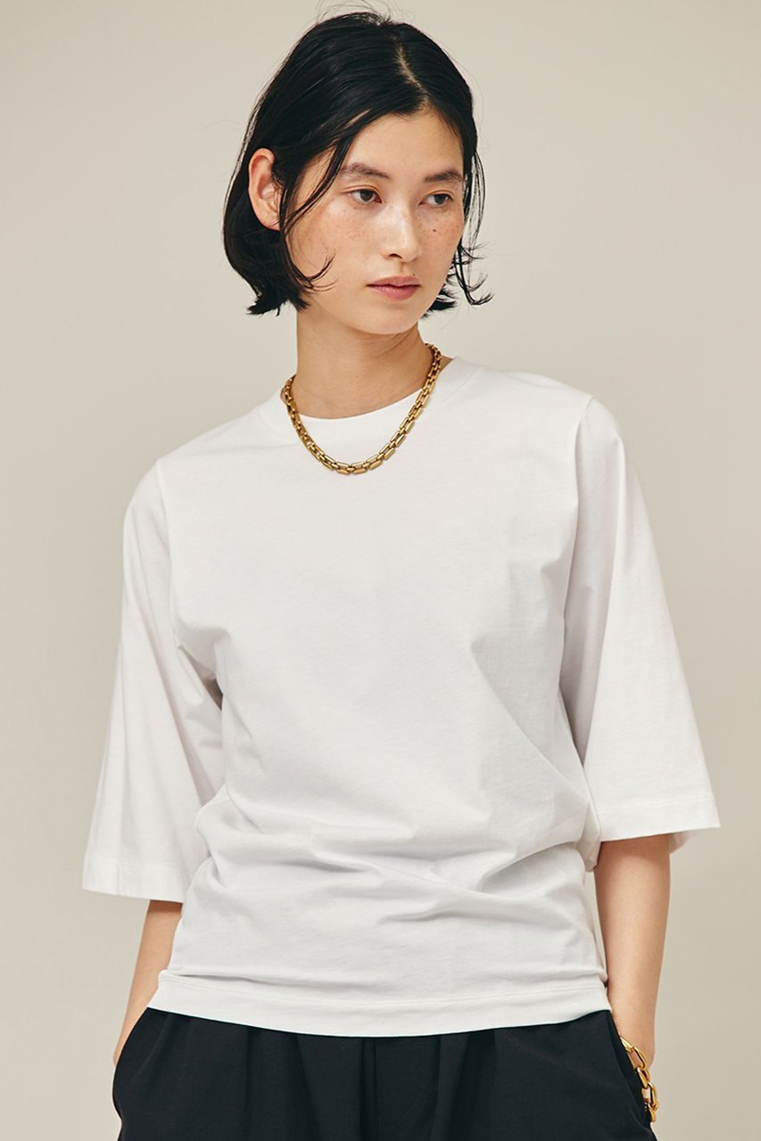 【カレンソロジー/Curensology】のサイロオーガニックTシャツ 人気、トレンドファッション・服の通販 founy(ファニー)  ファッション Fashion レディースファッション Fashion for Women トップス・カットソー Cut & Sew Tops シャツ・ブラウス・オフィスカジュアル Elegant Blouses & Button-Ups ロングTシャツ・Tシャツ Longline T-Shirts & Tees カットソー・ベーシックTシャツ Cut-and-Sewn Tops / Stretch Tees & Basics なめらか Smooth, Silky Texture ショート Short, Short Length シンプル Simple, Minimal スリーブ Sleeve, Long Sleeve / Short Sleeve フィット Fit, Slim Fit ボトム Bottoms, Lower Wear ワイド Wide, Wide Fit  other-1|ID: prp329100003770491 ipo3291000000032931935