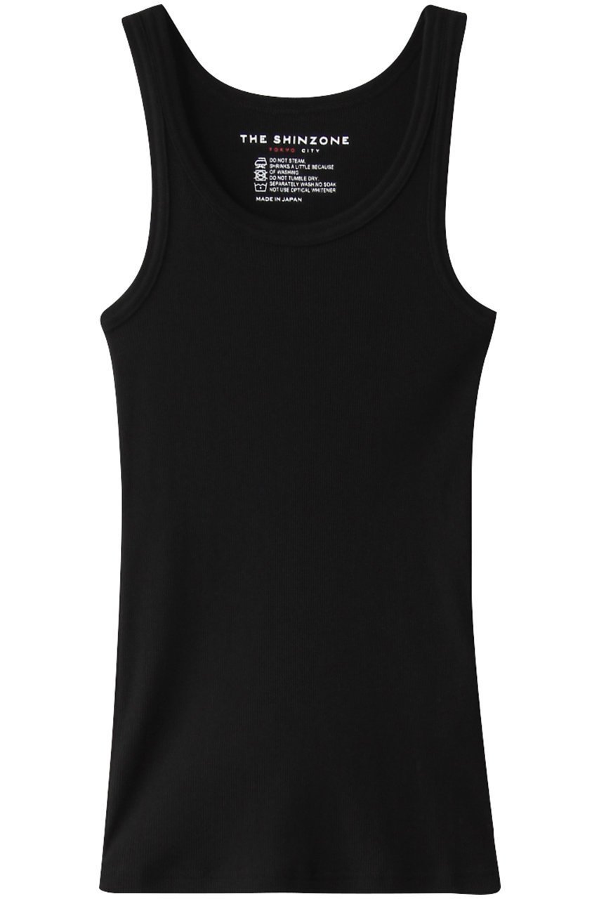 【シンゾーン/Shinzone】のリブタンクトップ インテリア・キッズ・メンズ・レディースファッション・服の通販 founy(ファニー) 　ファッション　Fashion　レディースファッション　Fashion for Women　トップス・カットソー　Cut & Sew Tops　キャミソール&ノースリーブ　Camisoles & Sleeveless Tops　シャツ・ブラウス・オフィスカジュアル　Elegant Blouses & Button-Ups　ロングTシャツ・Tシャツ　Longline T-Shirts & Tees　カットソー・ベーシックTシャツ　Cut-and-Sewn Tops / Stretch Tees & Basics　キャミソール　Camisole, Spaghetti Strap Top　シンプル　Simple, Minimal　タンク　Tank Top, Sleeveless Top　フィット　Fit, Slim Fit　ベーシック　Basic, Essential　定番　Standard, Basic Item　ブラック|ID: prp329100003770509 ipo3291000000032835711