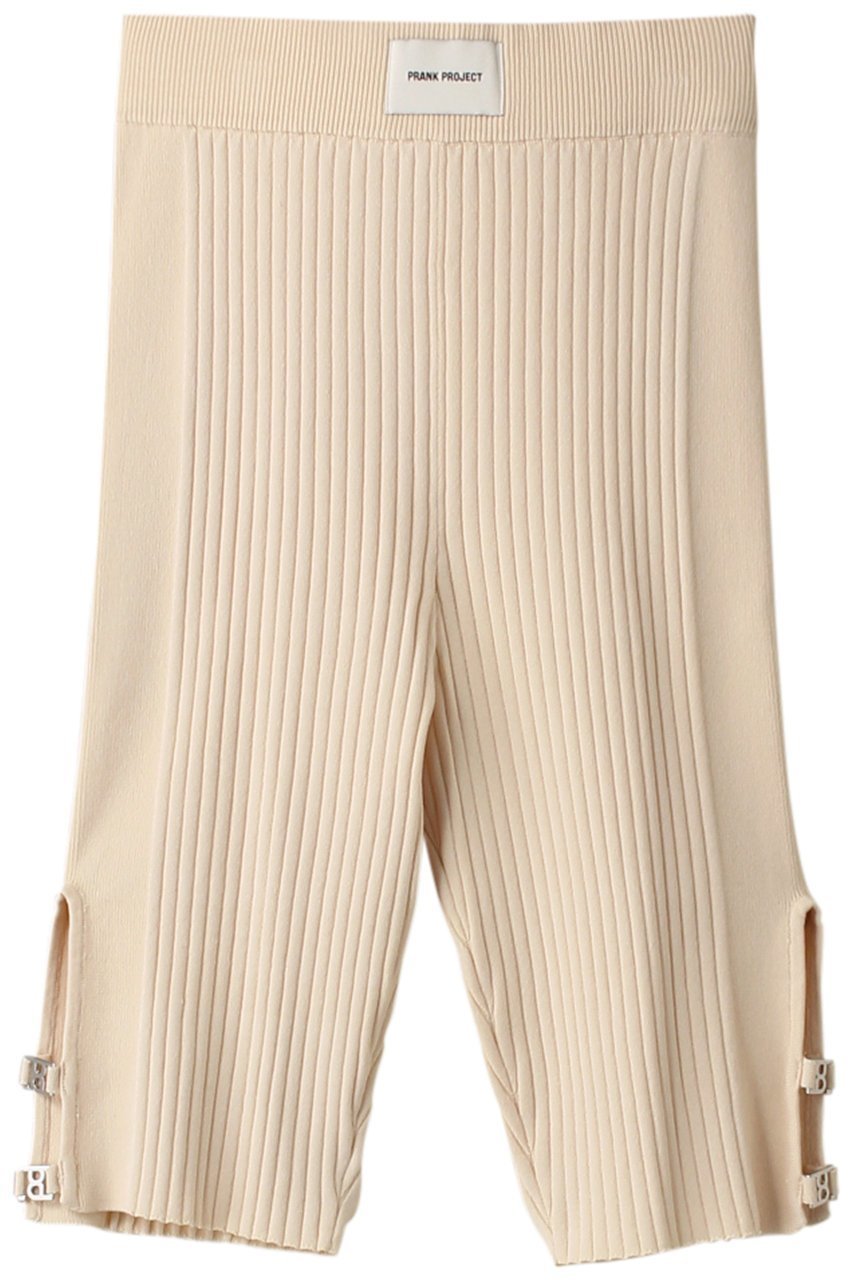 【プランク プロジェクト/PRANK PROJECT】のサイドスリットサイクルニットパンツ / Side Slit Cycle Knit Pants インテリア・キッズ・メンズ・レディースファッション・服の通販 founy(ファニー) 　ファッション　Fashion　レディースファッション　Fashion for Women　パンツ　Pants & Trousers　ショートパンツ・ハーフパンツ　High-Waisted & Relaxed Shorts　おすすめ　Recommended / Our Picks　ショート　Short, Short Length　ジャケット　Jacket, Outerwear　チュニック　Tunic, Long Top　メタル　Metal, Metal Parts　IVR(アイボリー)|ID: prp329100003770511 ipo3291000000032927800
