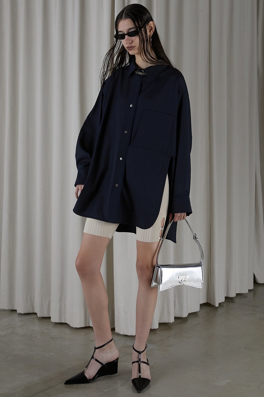 【プランク プロジェクト/PRANK PROJECT】のサイドスリットサイクルニットパンツ / Side Slit Cycle Knit Pants 人気、トレンドファッション・服の通販 founy(ファニー) 　ファッション　Fashion　レディースファッション　Fashion for Women　パンツ　Pants & Trousers　ショートパンツ・ハーフパンツ　High-Waisted & Relaxed Shorts　おすすめ　Recommended / Our Picks　ショート　Short, Short Length　ジャケット　Jacket, Outerwear　チュニック　Tunic, Long Top　メタル　Metal, Metal Parts　other-8|ID: prp329100003770511 ipo3291000000032927860