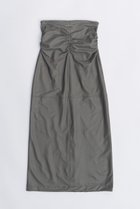 【プランク プロジェクト/PRANK PROJECT】のシンセティックレザーマキシスカート / Synthetic Leather Maxi Skirt GRY(グレー)|ID:prp329100003770514