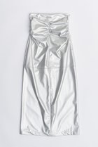 【プランク プロジェクト/PRANK PROJECT】のシンセティックレザーマキシスカート / Synthetic Leather Maxi Skirt SLV(シルバー)|ID:prp329100003770514