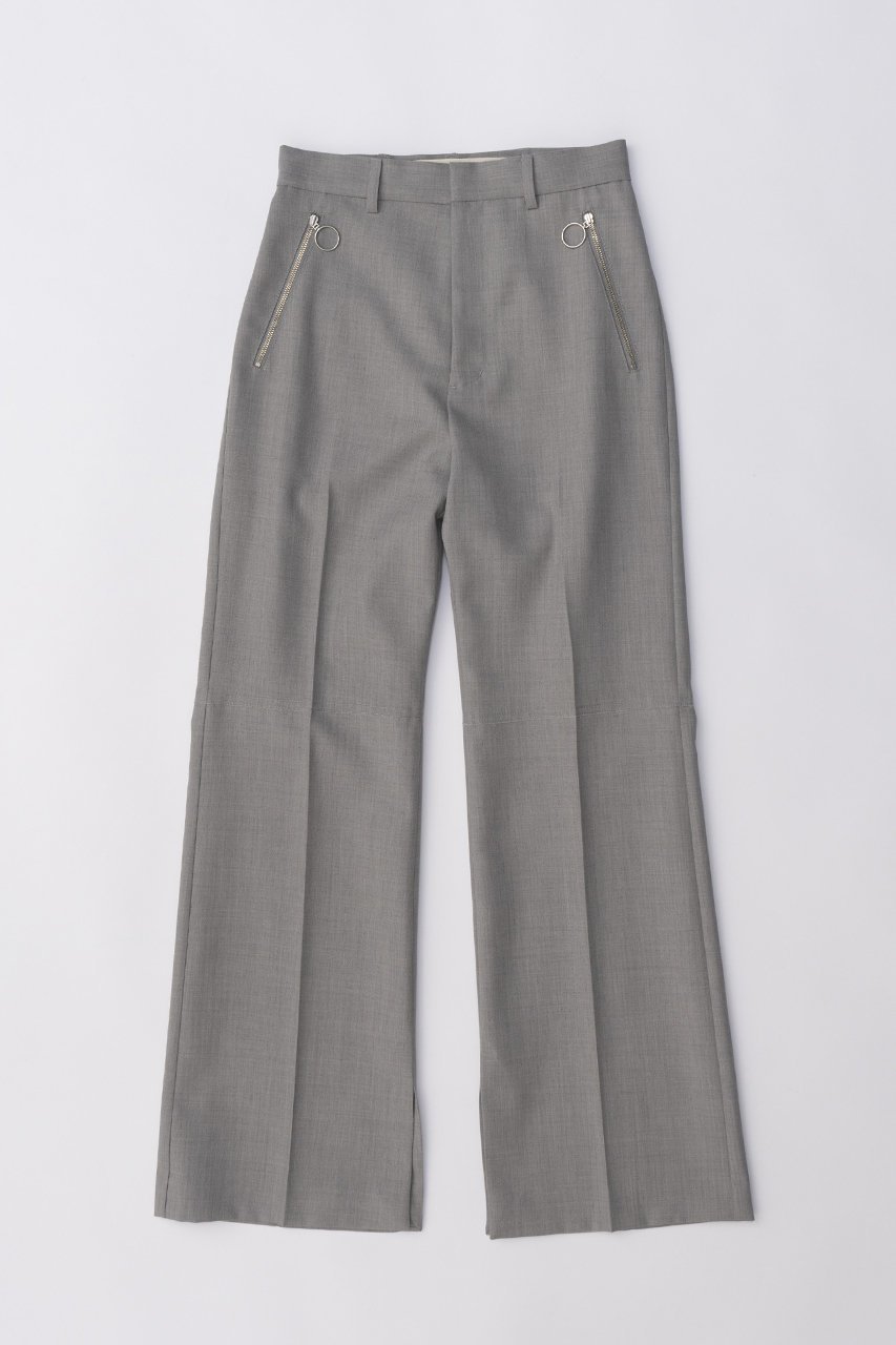 【プランク プロジェクト/PRANK PROJECT】のジップフレアパンツ / Zip Flared Pants インテリア・キッズ・メンズ・レディースファッション・服の通販 founy(ファニー) 　ファッション　Fashion　レディースファッション　WOMEN　パンツ　Pants　セットアップ　Set Up　フレア　Flare　ブルゾン　Blouson　メタル　Metal　GRY(グレー)|ID: prp329100003770516 ipo3291000000024826161