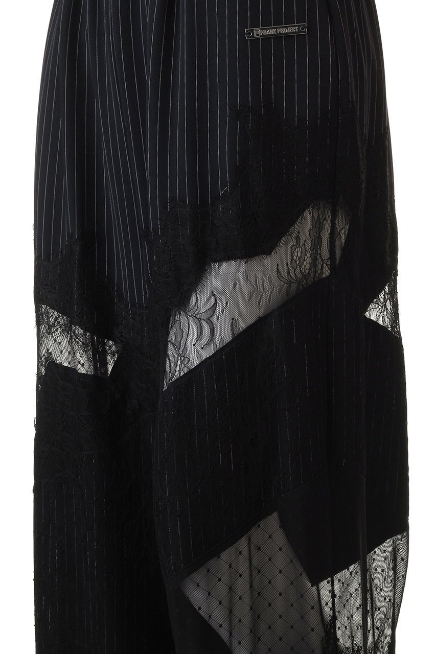 【プランク プロジェクト/PRANK PROJECT】のレーストリムパンツ / Lace Trim Pants 人気、トレンドファッション・服の通販 founy(ファニー) 　ファッション　Fashion　レディースファッション　Fashion for Women　パンツ　Pants & Trousers　おすすめ　Recommended / Our Picks　アシンメトリー　Asymmetrical Style　コンビ　Combo, Combination Style　サテン　Satin, Glossy Fabric　ジャケット　Jacket, Outerwear　スウェット / スエット　Sweatshirt, Sweatwear　ストライプ　Stripe, Striped Pattern　マニッシュ　Mannish, Boyish　レース　Lace, Lace Fabric　今季　This Season, Current Season　切替　Switching, Contrast Panel　other-5|ID: prp329100003770518 ipo3291000000035945766