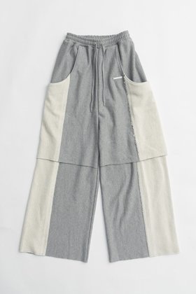 【プランク プロジェクト/PRANK PROJECT】のフロントレイヤードスウェットパンツ / Front Layered Sweatpants 人気、トレンドファッション・服の通販 founy(ファニー) ファッション Fashion レディースファッション WOMEN パンツ Pants チュール Tulle ポケット Pocket ミックス Mix レース Race 春 Spring |ID:prp329100003770520