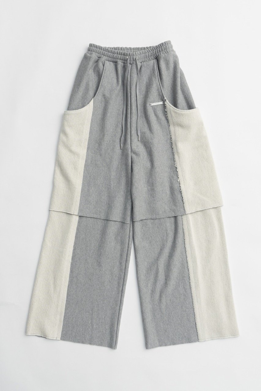 【プランク プロジェクト/PRANK PROJECT】のフロントレイヤードスウェットパンツ / Front Layered Sweatpants インテリア・キッズ・メンズ・レディースファッション・服の通販 founy(ファニー) 　ファッション　Fashion　レディースファッション　WOMEN　パンツ　Pants　チュール　Tulle　ポケット　Pocket　ミックス　Mix　レース　Race　春　Spring　GRY(グレー)|ID: prp329100003770520 ipo3291000000024826174