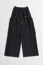 【プランク プロジェクト/PRANK PROJECT】のフロントレイヤードスウェットパンツ / Front Layered Sweatpants C.GRY(チャコールグレー)|ID:prp329100003770520