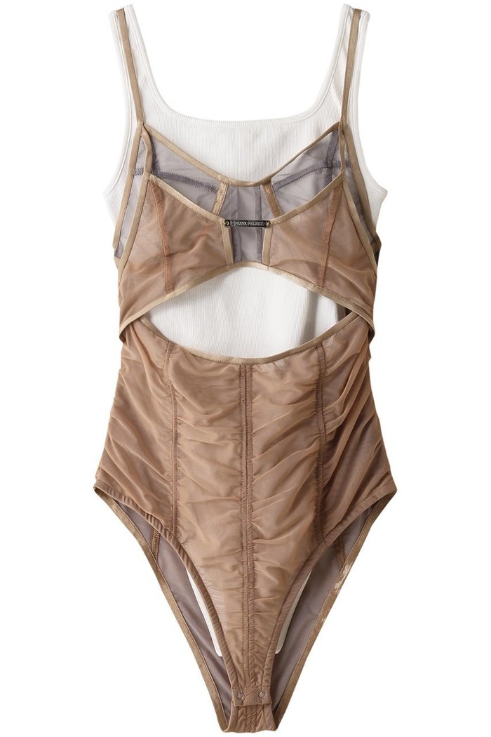 【プランク プロジェクト/PRANK PROJECT】のレイヤードチュールキャミボディスーツ / Layered Tulle Cami Bodysuit インテリア・キッズ・メンズ・レディースファッション・服の通販 founy(ファニー) https://founy.com/ ファッション Fashion レディースファッション Fashion for Women トップス・カットソー Cut & Sew Tops キャミソール&ノースリーブ Camisoles & Sleeveless Tops シャツ・ブラウス・オフィスカジュアル Elegant Blouses & Button-Ups ロングTシャツ・Tシャツ Longline T-Shirts & Tees カットソー・ベーシックTシャツ Cut-and-Sewn Tops / Stretch Tees & Basics インナー Innerwear キャミソール Camisole, Spaghetti Strap Top ジャケット Jacket, Outerwear スポーティ Sporty, Casual Athletic タンク Tank Top, Sleeveless Top チュール Tulip, Tulip Motif パイピング Piping, Trim Design ボトム Bottoms, Lower Wear ランジェリー Lingerie, Intimate Wear ロング Long, Long-Length |ID: prp329100003770525 ipo3291000000032840675