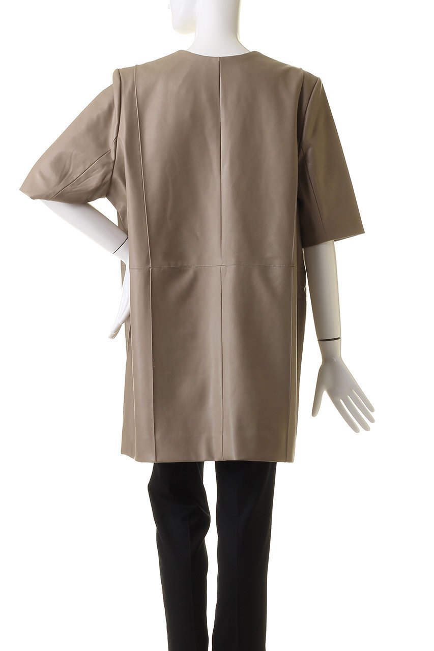 【プランク プロジェクト/PRANK PROJECT】のフェイクレザーボクシーチュニック / faux Leather Boxy Tunic 人気、トレンドファッション・服の通販 founy(ファニー) ファッション Fashion レディースファッション Fashion for Women ワンピース Dresses チュニック Tunic Tops & Dresses おすすめ Recommended / Our Picks サテン Satin, Glossy Fabric ジャケット Jacket, Outerwear チュニック Tunic, Long Top デコルテ Décolleté, Neckline ドレス Dress, One-Piece ボトム Bottoms, Lower Wear エレガント 上品 Elegant 軽量 Lightweight, Ultra Light other-4|ID: prp329100003770534 ipo3291000000036671969