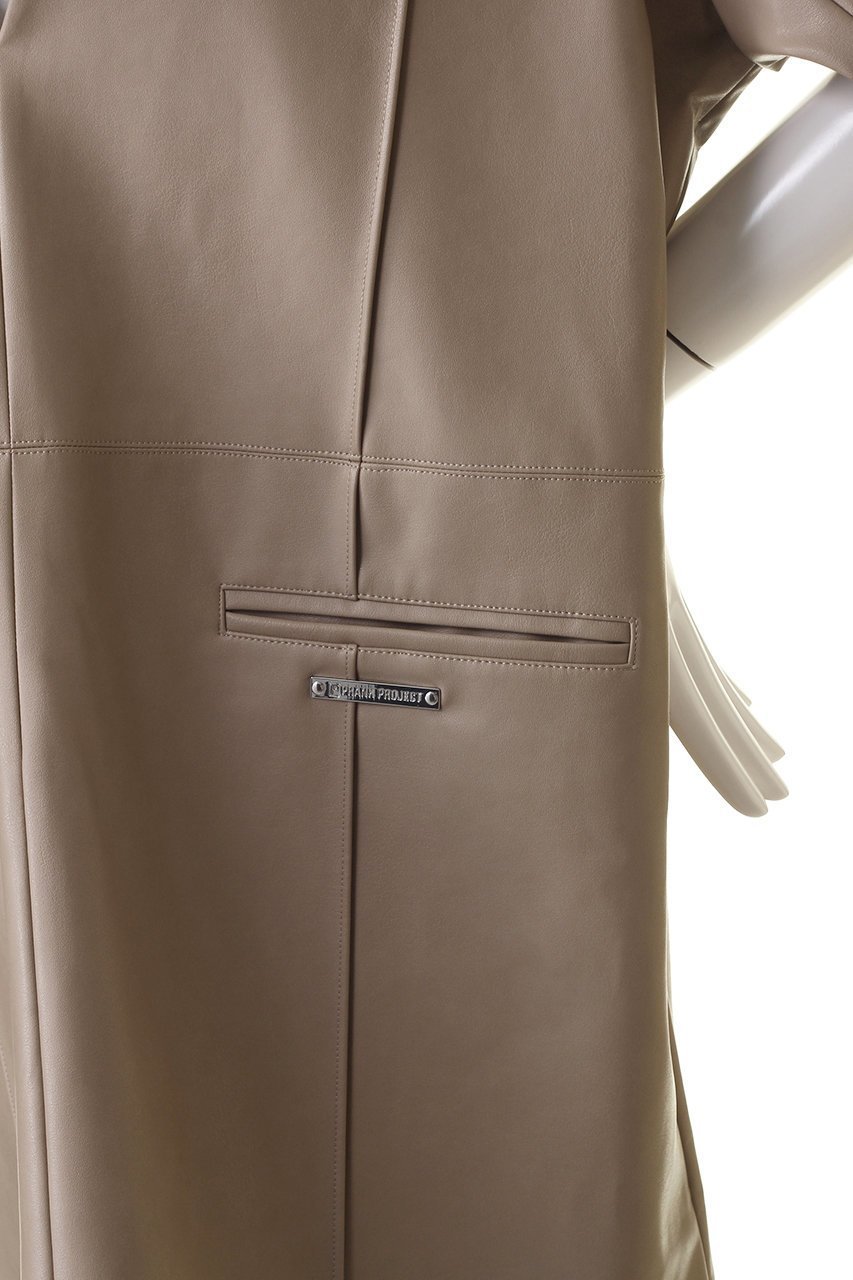 【プランク プロジェクト/PRANK PROJECT】のフェイクレザーボクシーチュニック / faux Leather Boxy Tunic 人気、トレンドファッション・服の通販 founy(ファニー) ファッション Fashion レディースファッション Fashion for Women ワンピース Dresses チュニック Tunic Tops & Dresses おすすめ Recommended / Our Picks サテン Satin, Glossy Fabric ジャケット Jacket, Outerwear チュニック Tunic, Long Top デコルテ Décolleté, Neckline ドレス Dress, One-Piece ボトム Bottoms, Lower Wear エレガント 上品 Elegant 軽量 Lightweight, Ultra Light other-5|ID: prp329100003770534 ipo3291000000036671970