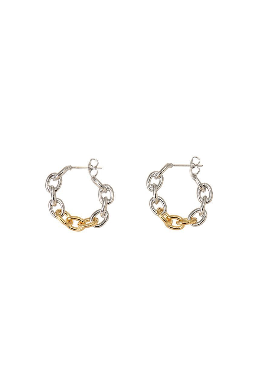 【メゾンスペシャル/MAISON SPECIAL】のSway Chain Earrings/スウェイチェーンピアス インテリア・キッズ・メンズ・レディースファッション・服の通販 founy(ファニー) 　ファッション　Fashion　レディースファッション　Fashion for Women　ジュエリー　Jewelry　ファッションリング　Fashion Rings　イヤリング・フープ・ドロップタイプ　Hoop, Drop & Clip Earrings　イヤリング　Earrings　コーティング　Coating, Coated Finish　シルバー　Silver, Metallic Silver　チェーン　Chain, Chain Strap　フープ　Hoop, Hoop Earrings　ミックス　Mix, Mixed Style　MLT1(マルチカラー)|ID: prp329100003770553 ipo3291000000035400455