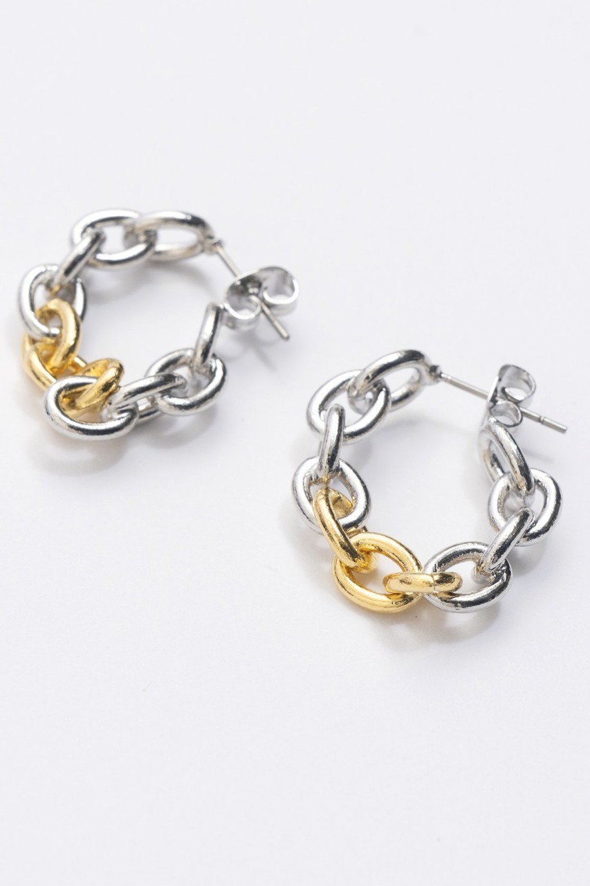 【メゾンスペシャル/MAISON SPECIAL】のSway Chain Earrings/スウェイチェーンピアス 人気、トレンドファッション・服の通販 founy(ファニー) 　ファッション　Fashion　レディースファッション　Fashion for Women　ジュエリー　Jewelry　ファッションリング　Fashion Rings　イヤリング・フープ・ドロップタイプ　Hoop, Drop & Clip Earrings　イヤリング　Earrings　コーティング　Coating, Coated Finish　シルバー　Silver, Metallic Silver　チェーン　Chain, Chain Strap　フープ　Hoop, Hoop Earrings　ミックス　Mix, Mixed Style　other-2|ID: prp329100003770553 ipo3291000000035954435