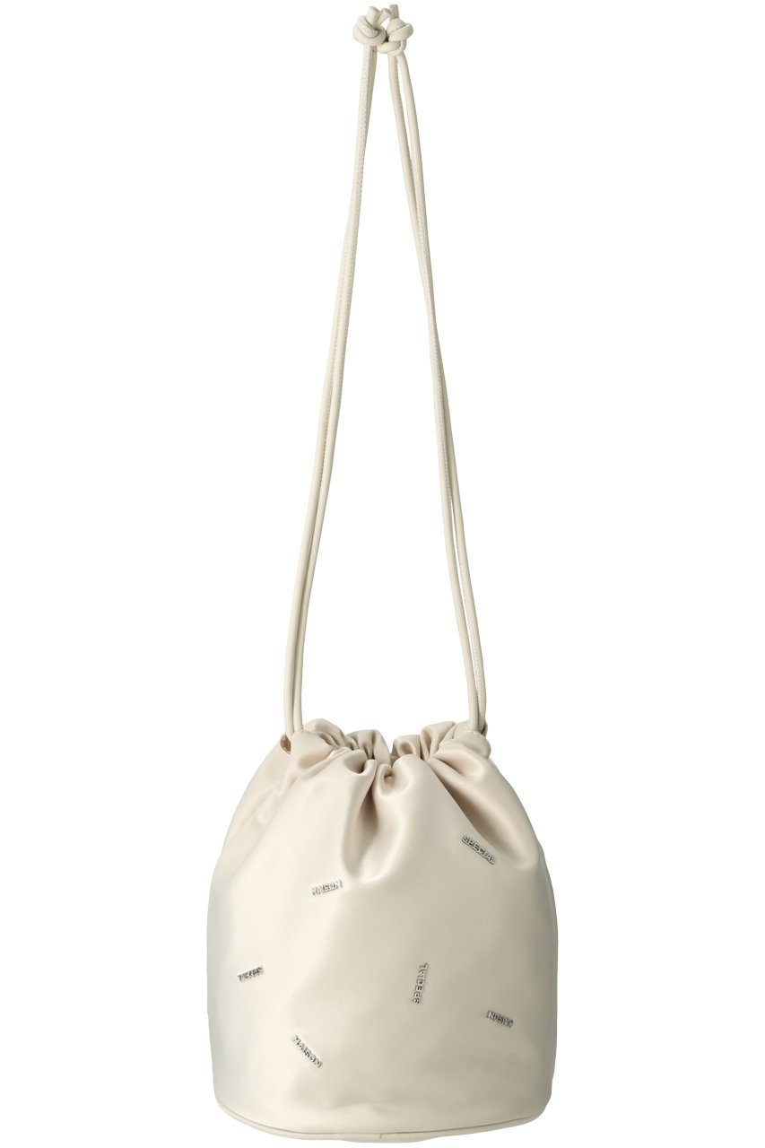 【メゾンスペシャル/MAISON SPECIAL】のMany MS Logo Drawstring Bag/メニーMSロゴドローストリングバッグ インテリア・キッズ・メンズ・レディースファッション・服の通販 founy(ファニー) 　ファッション　Fashion　レディースファッション　Fashion for Women　バッグ　Bags　サテン　Satin, Glossy Fabric　ショルダー　Shoulder, Shoulder Strap　シンプル　Simple, Minimal　プレート　Plate, Dish　エレガント 上品　Elegant　巾着　Drawstring Bag, Kinchaku　WHT(ホワイト)|ID: prp329100003770556 ipo3291000000032797364