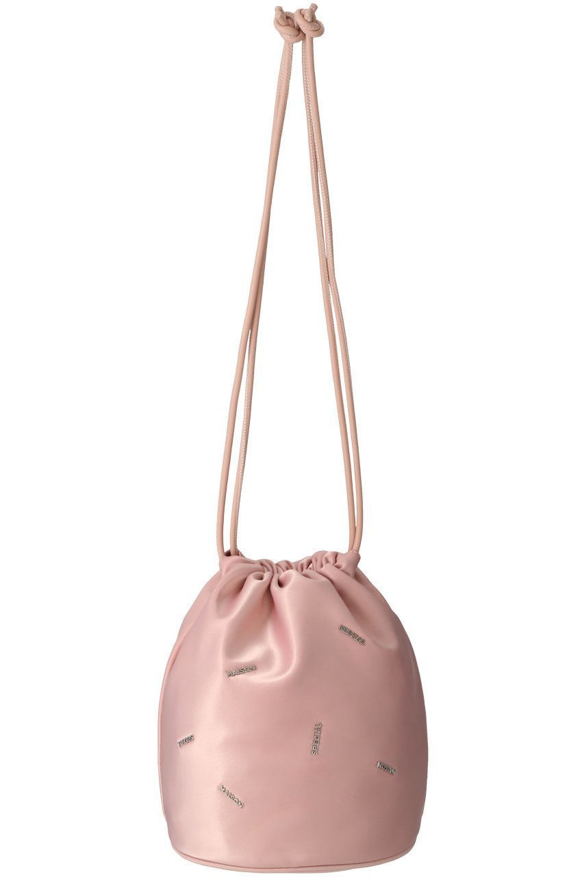 【メゾンスペシャル/MAISON SPECIAL】のMany MS Logo Drawstring Bag/メニーMSロゴドローストリングバッグ 人気、トレンドファッション・服の通販 founy(ファニー) 　ファッション　Fashion　レディースファッション　Fashion for Women　バッグ　Bags　サテン　Satin, Glossy Fabric　ショルダー　Shoulder, Shoulder Strap　シンプル　Simple, Minimal　プレート　Plate, Dish　エレガント 上品　Elegant　巾着　Drawstring Bag, Kinchaku　other-4|ID: prp329100003770556 ipo3291000000032797367
