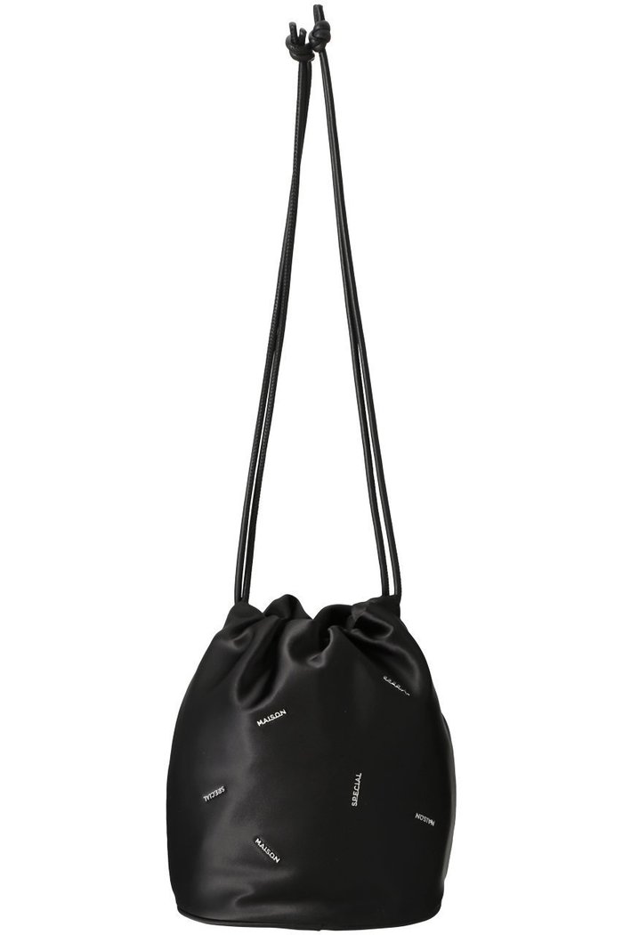 【メゾンスペシャル/MAISON SPECIAL】のMany MS Logo Drawstring Bag/メニーMSロゴドローストリングバッグ インテリア・キッズ・メンズ・レディースファッション・服の通販 founy(ファニー) https://founy.com/ ファッション Fashion レディースファッション Fashion for Women バッグ Bags サテン Satin, Glossy Fabric ショルダー Shoulder, Shoulder Strap シンプル Simple, Minimal フェイクレザー Faux Leather, PU Leather プレート Plate, Dish エレガント 上品 Elegant 巾着 Drawstring Bag, Kinchaku |ID: prp329100003770556 ipo3291000000036025390