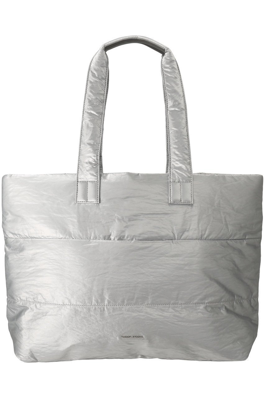 【メゾンスペシャル/MAISON SPECIAL】のBig Puffer Tote Bag/ビッグパッファートートバッグ インテリア・キッズ・メンズ・レディースファッション・服の通販 founy(ファニー) 　ファッション　Fashion　レディースファッション　Fashion for Women　バッグ　Bags　サテン　Satin, Glossy Fabric　スマホ　Smartphone, Mobile Device　プレート　Plate, Dish　ポケット　Pocket, Pocket Detail　旅行　Travel　エレガント 上品　Elegant　SLV(シルバー)|ID: prp329100003770557 ipo3291000000032795730