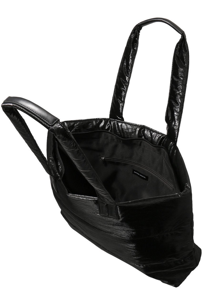 【メゾンスペシャル/MAISON SPECIAL】のBig Puffer Tote Bag/ビッグパッファートートバッグ 人気、トレンドファッション・服の通販 founy(ファニー) 　ファッション　Fashion　レディースファッション　Fashion for Women　バッグ　Bags　サテン　Satin, Glossy Fabric　スマホ　Smartphone, Mobile Device　プレート　Plate, Dish　ポケット　Pocket, Pocket Detail　旅行　Travel　エレガント 上品　Elegant　other-5|ID: prp329100003770557 ipo3291000000032795744