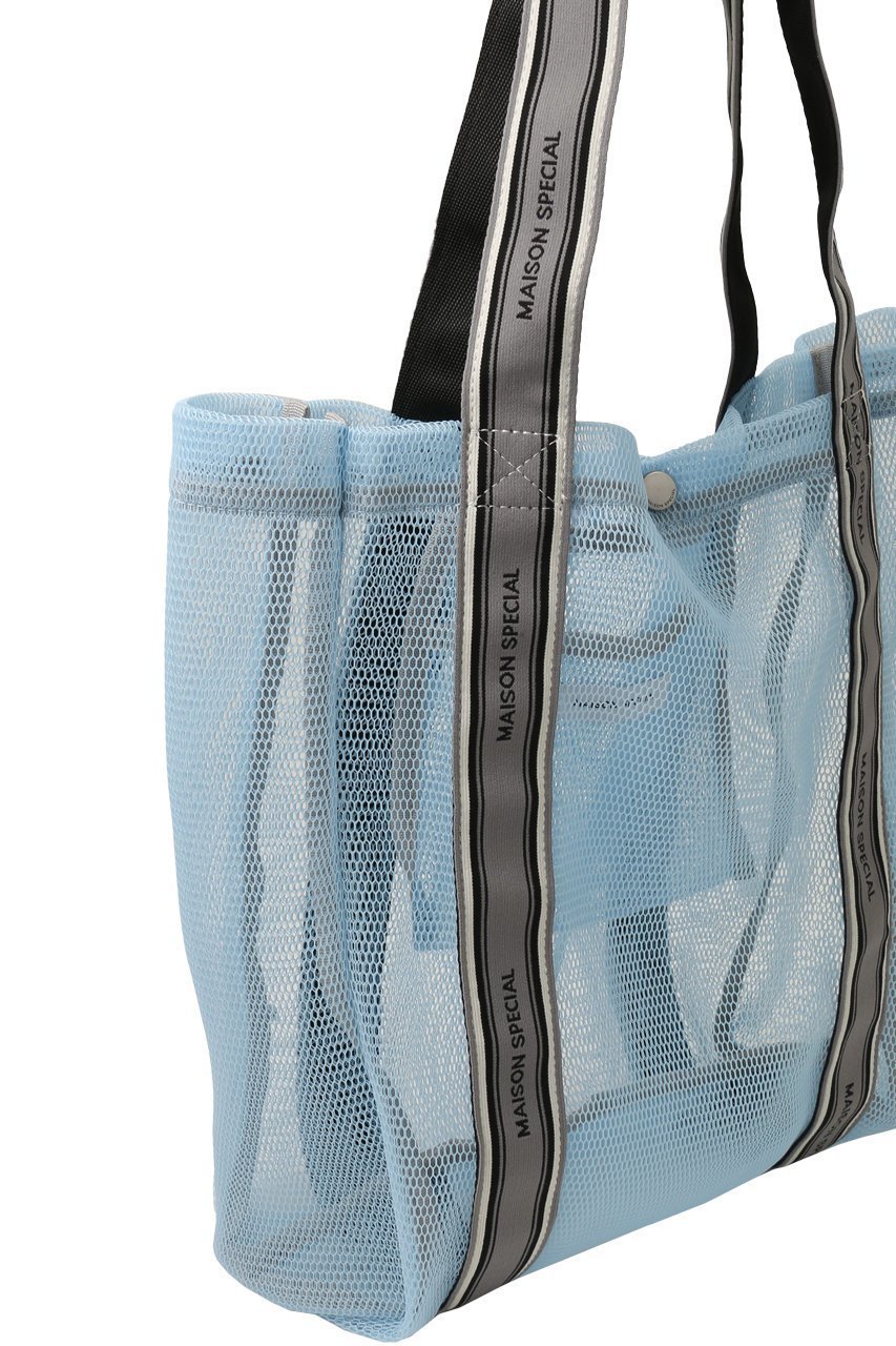 【メゾンスペシャル/MAISON SPECIAL】のLogo Tape Mesh Bag/ロゴテープメッシュバッグ 人気、トレンドファッション・服の通販 founy(ファニー) 　ファッション　Fashion　レディースファッション　Fashion for Women　バッグ　Bags　アウトドア　Outdoor Clothing　スポーティ　Sporty, Casual Athletic　メッシュ　Mesh, Net Fabric　夏　Summer　春　Spring　S/S・春夏　SS, Spring/Summer, Warm Season　軽量　Lightweight, Ultra Light　other-4|ID: prp329100003770558 ipo3291000000034908907
