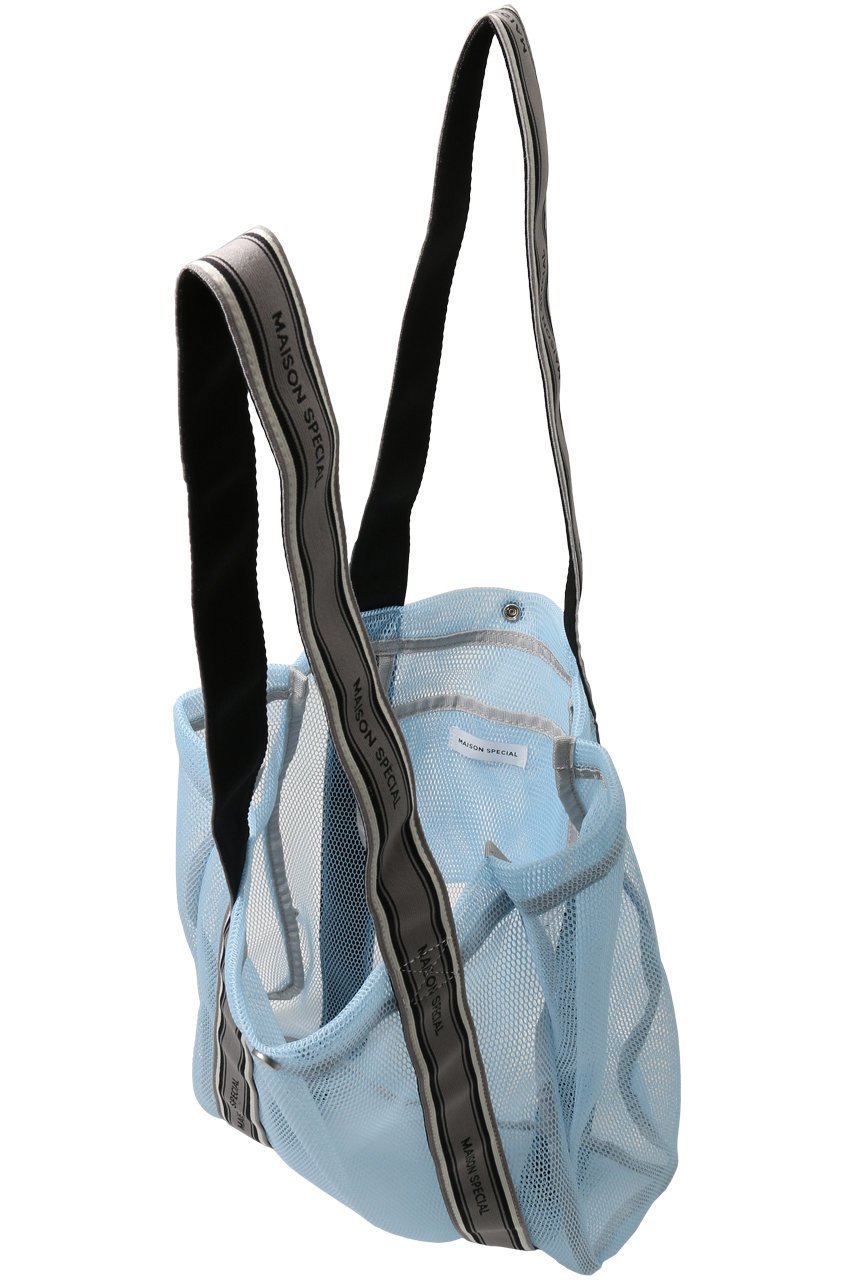 【メゾンスペシャル/MAISON SPECIAL】のLogo Tape Mesh Bag/ロゴテープメッシュバッグ 人気、トレンドファッション・服の通販 founy(ファニー) 　ファッション　Fashion　レディースファッション　Fashion for Women　バッグ　Bags　アウトドア　Outdoor Clothing　スポーティ　Sporty, Casual Athletic　メッシュ　Mesh, Net Fabric　夏　Summer　春　Spring　S/S・春夏　SS, Spring/Summer, Warm Season　軽量　Lightweight, Ultra Light　other-5|ID: prp329100003770558 ipo3291000000034908909