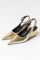 【メゾンスペシャル/MAISON SPECIAL】の2way Pointed Wedge Pumps/2WAYポインテッドウェッジパンプス 人気、トレンドファッション・服の通販 founy(ファニー) ファッション Fashion レディースファッション Fashion for Women ガラス Glass, Glassware クッション Cushion, Throw Pillow ソックス Socks, Hosiery トレンド Trend, Trending Now フィット Fit, Slim Fit ラバー Rubber, Rubber Sole ループ Loop, Loop Knit エレガント 上品 Elegant thumbnail GLD(ゴールド)|ID: prp329100003770568 ipo3291000000032855797
