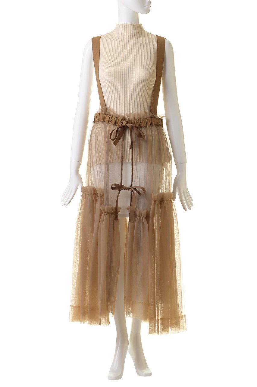 【メゾンスペシャル/MAISON SPECIAL】のSuspender Tulle Skirt/サスペンダーチュールスカート 人気、トレンドファッション・服の通販 founy(ファニー) 　ファッション　Fashion　レディースファッション　Fashion for Women　スカート　Skirts　ロングスカート　Long Skirts / Maxi & Midi Skirts　エアリー　Airy Texture　サスペンダー　Suspenders, Braces　チュール　Tulip, Tulip Motif　フロント　Front, Front Design　リボン　Ribbon, Bow　ロング　Long, Long-Length　other-2|ID: prp329100003770570 ipo3291000000036563456