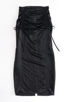 【メゾンスペシャル/MAISON SPECIAL】のSatin Shirring Tight Skirt/サテンシャーリングタイトスカート BLK(ブラック)|ID:prp329100003770575